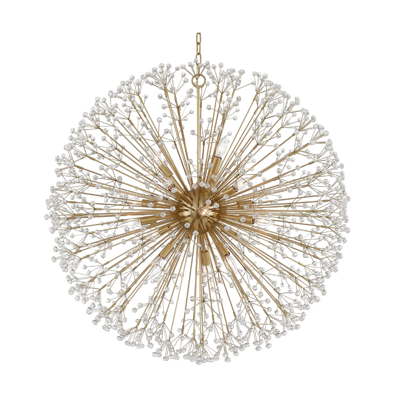 Hudson Valley 6039 Dunkirk 16-lt 40" Chandelier-Aged Brass