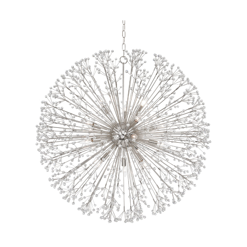 Hudson Valley 6039 Dunkirk 16-lt 40" Chandelier-Polished Nickel