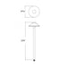 WAC 6041 Tiki 22" Tall LED Path Light