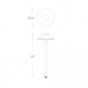 WAC 6042 Mini Tiki 15" Tall LED Path Light