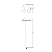 WAC 6053 Canopy 22" Tall LED Path Light