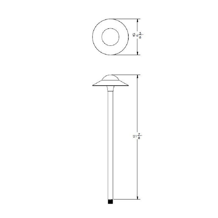 WAC 6053 Canopy 22" Tall LED Path Light