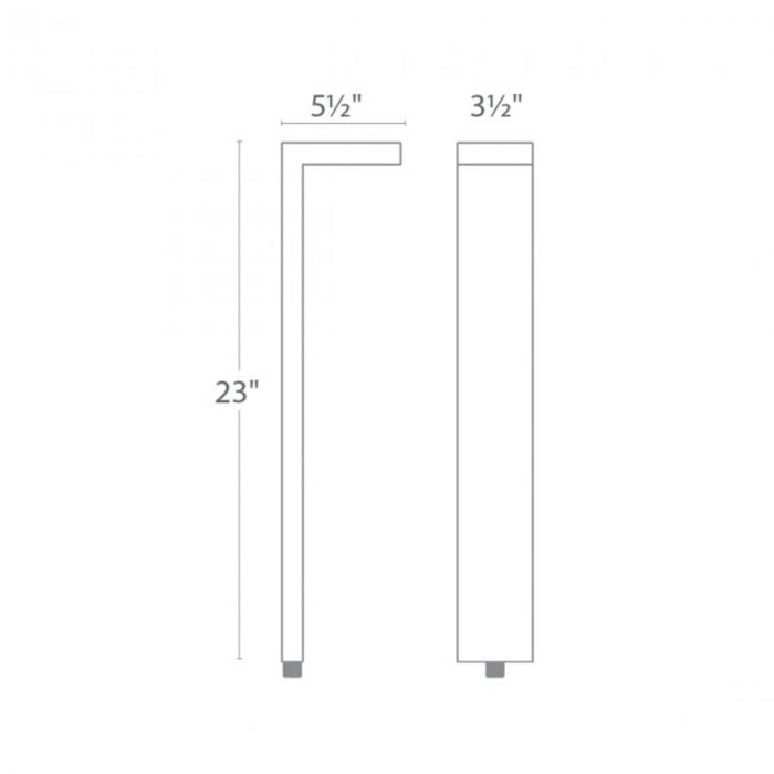 WAC 6081 Ledge 23" Tall LED Path Light