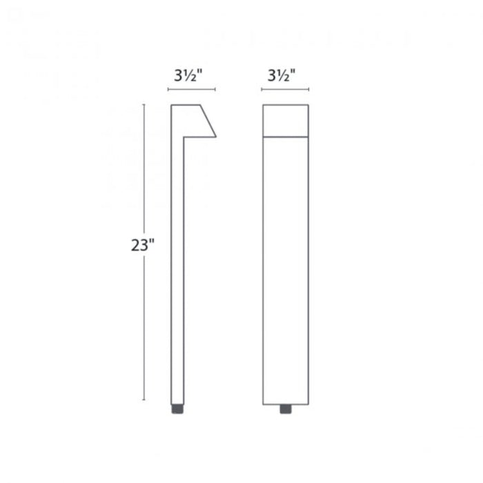 WAC 6091 Quad 23" Tall LED Path Light