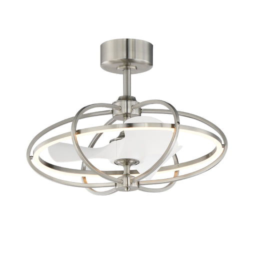 Maxim 61001 Corona Fan 28" Ceiling Fan with LED Fandelight - Satin Nickel