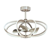 Maxim 61005 Solstice 34" Ceiling Fan with LED Fandelight - Satin Nickel