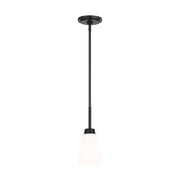 Generation 6115201EN3 Kerrville 1-lt 4" LED Mini Pendant - Midnight Black