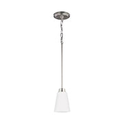Generation 6115201 Kerrville 1-lt 4" Mini Pendant - Brushed Nickel