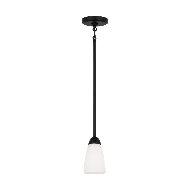 Generation 6120201 Seville 1-lt 4" Pendant - Midnight Black