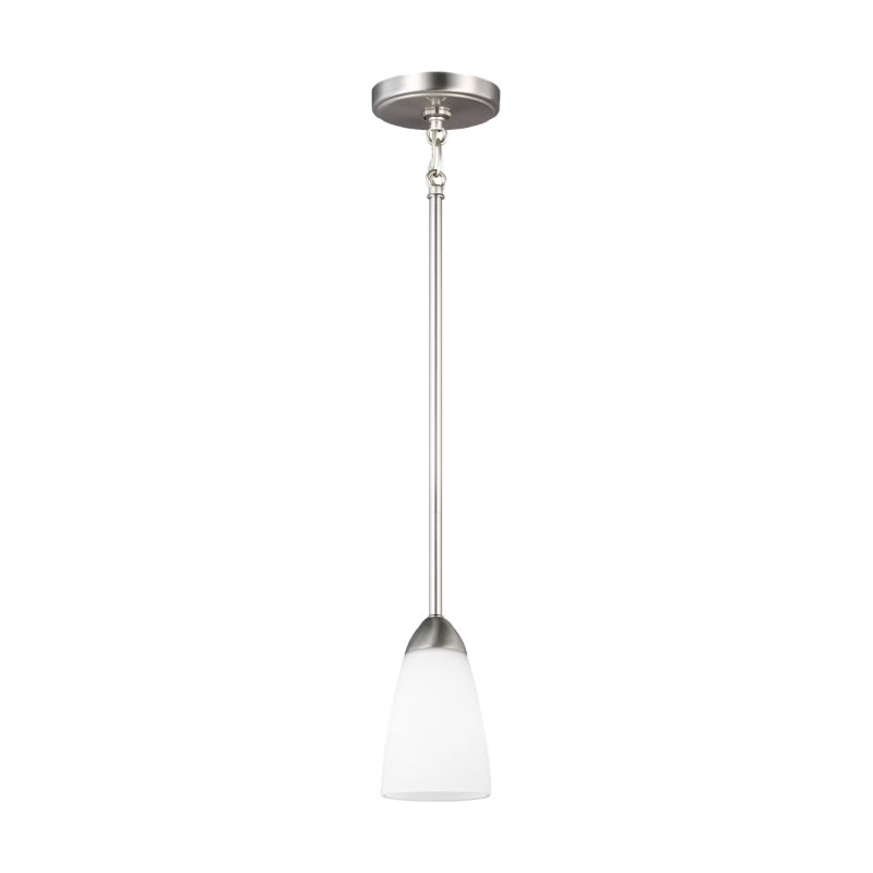Generation 6120201EN3 Seville 1-lt 4" LED Pendant - Brushed Nickel