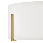 Hinkley 47571 Halle 3-lt 15" LED Semi-Flush Mount - Lacquered Brass