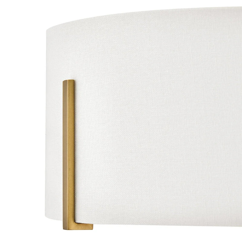 Hinkley 47571 Halle 3-lt 15" LED Semi-Flush Mount - Lacquered Brass