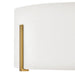 Hinkley 47571 Halle 3-lt 15" LED Semi-Flush Mount - Lacquered Brass