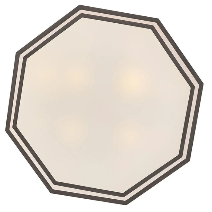 Hinkley 46995 Facet 12-lt 38" LED Chandelier - Black Oxide