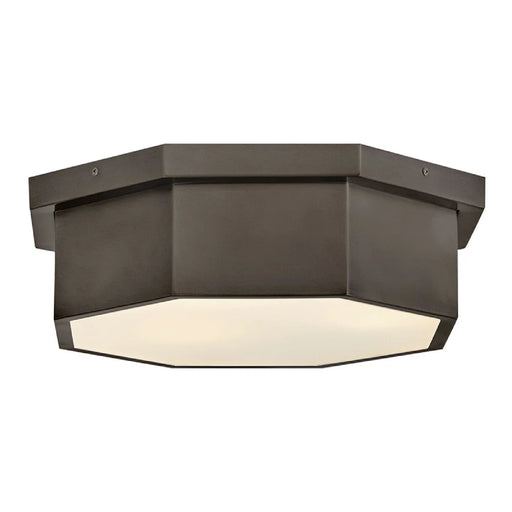 Hinkley 46993 Facet 3-lt 18" LED Flush Mount - Black Oxide