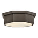 Hinkley 46993 Facet 3-lt 18" LED Flush Mount - Black Oxide
