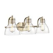 Millennium 6203 Knightsdale 3-lt 25" Vanity Light - Modern Gold
