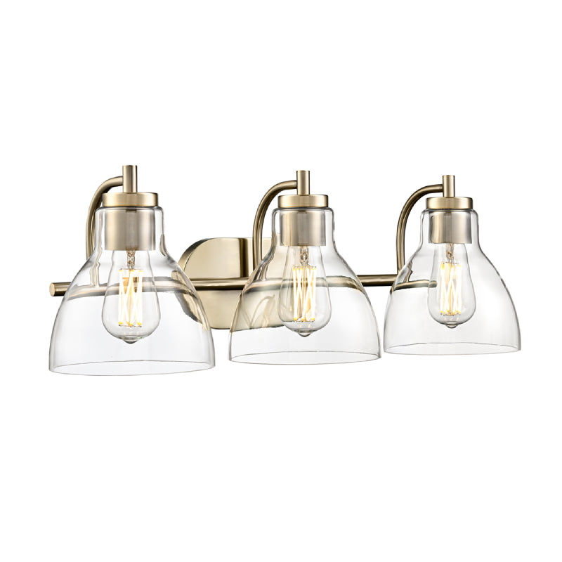 Millennium 6203 Knightsdale 3-lt 25" Vanity Light - Modern Gold