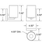 Access 62621 Sienna 1-lt 7" Tall LED Wall Sconce
