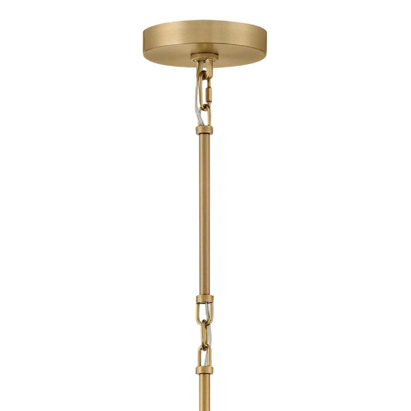 Hinkley 48165 Sadie 1-lt 24" LED Chandelier-Lacquered Brass with Heritage Bronze