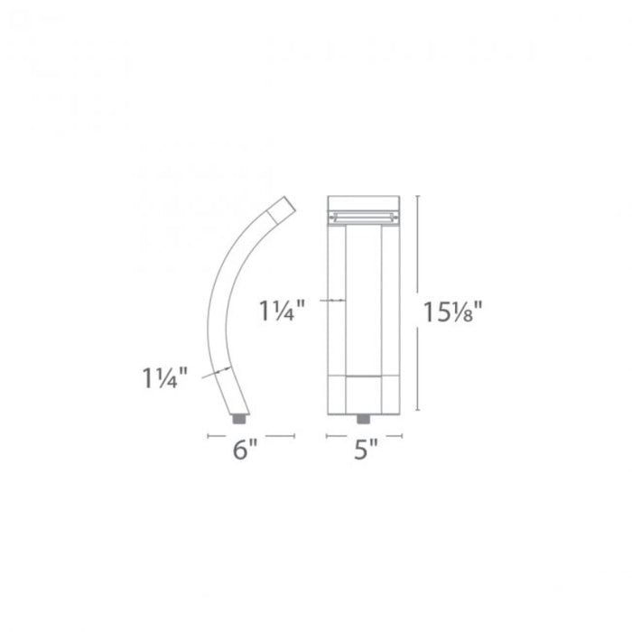 WAC 6311 Slide 15" Tall LED Path Light