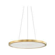 Hudson Valley 6324 Eastport 1-lt 24" Chandelier-Aged Brass