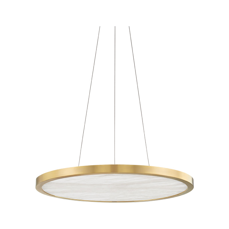Hudson Valley 6324 Eastport 1-lt 24" Chandelier-Aged Brass