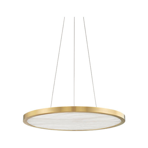 Hudson Valley 6324 Eastport 1-lt 24" Chandelier-Aged Brass