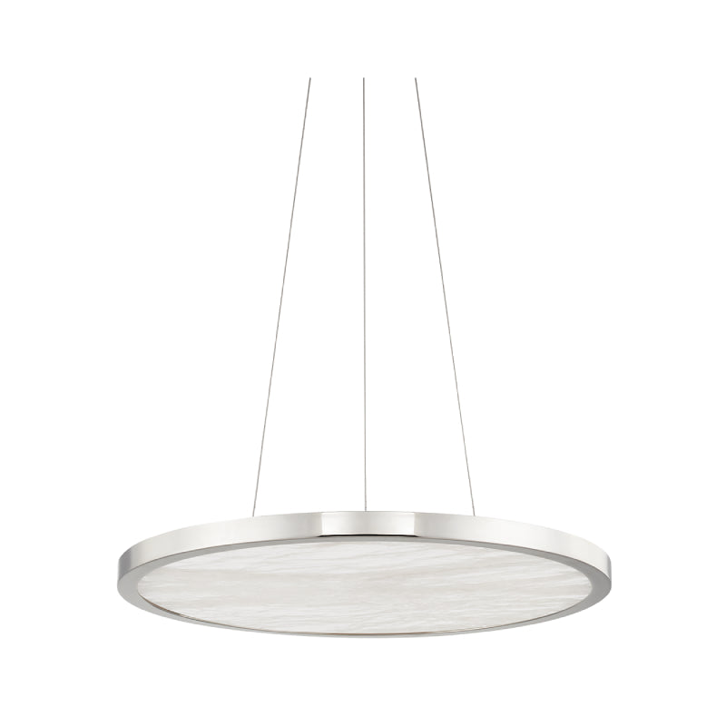 Hudson Valley 6324 Eastport 1-lt 24" Chandelier-Polished Nickel