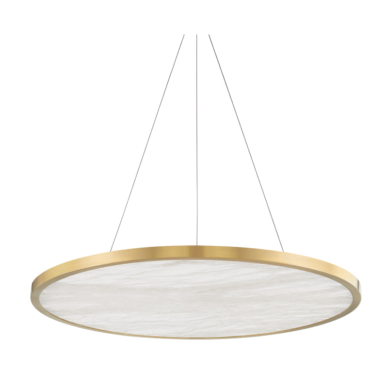 Hudson Valley 6336 Eastport 1-lt 36" Chandelier-Aged Brass