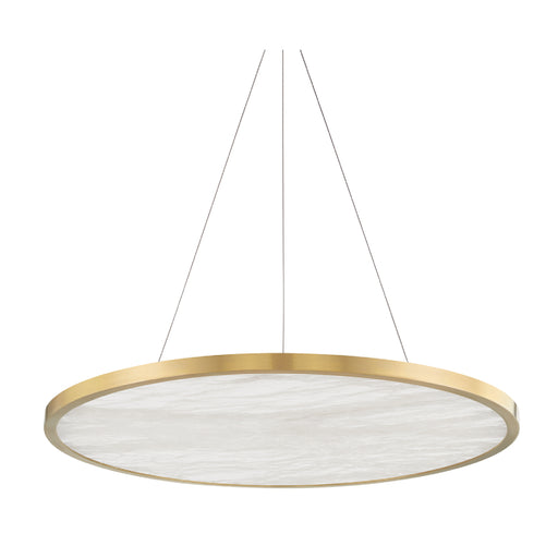 Hudson Valley 6336 Eastport 1-lt 36" Chandelier-Aged Brass