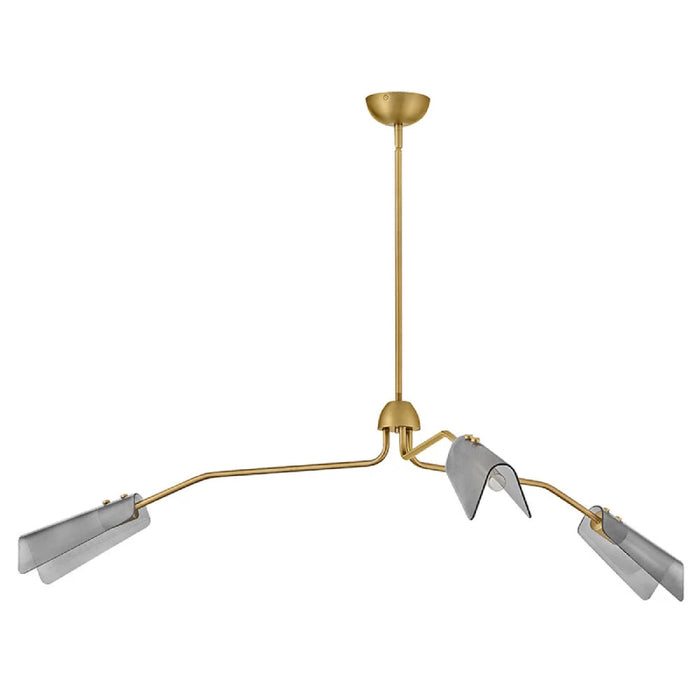 Hinkley 48303 Altman 3-lt 60" LED Chandelier - Lacquered Brass