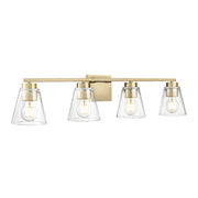 Millennium 64004 Strayhan 4-lt 31" Vanity Light - Modern Gold