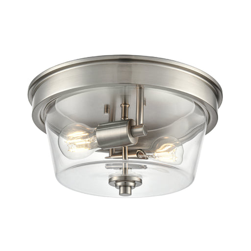 Millennium 64102 Strayhan 2-lt 13" Flush Mount - Brushed Nickel