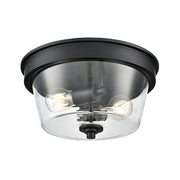 Millennium 64102 Strayhan 2-lt 13" Flush Mount - Matte Black