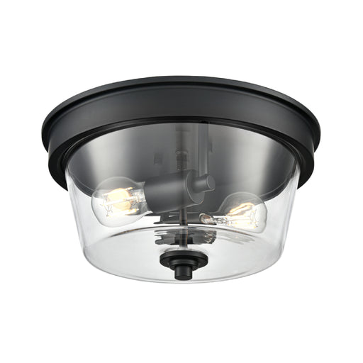 Millennium 64102 Strayhan 2-lt 13" Flush Mount - Matte Black