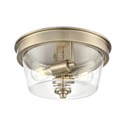 Millennium 64102 Strayhan 2-lt 13" Flush Mount - Modern Gold
