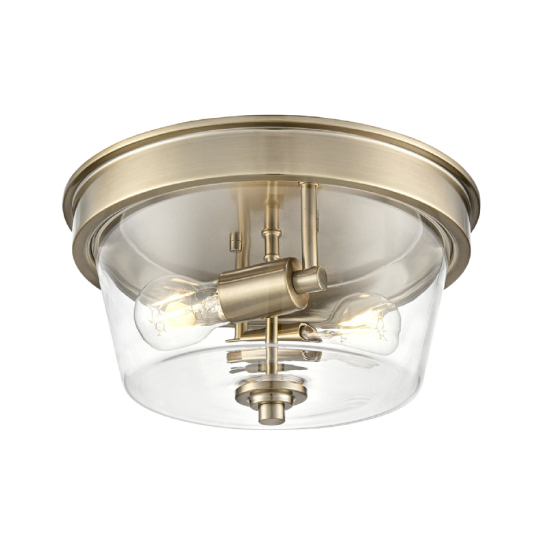 Millennium 64102 Strayhan 2-lt 13" Flush Mount - Modern Gold