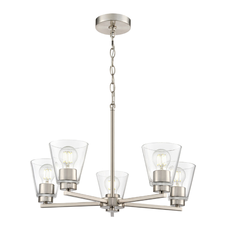 Millennium 64105 Strayhan 5-lt 24" Chandelier - Brushed Nickel