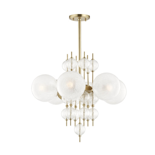 Hudson Valley 6427 Calypso 6-lt 27" Chandelier-Aged Brass