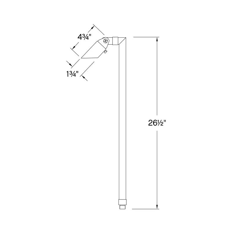 Hinkley 16507 Hardy Island 27" Tall LED Spot Light and Stem, 12V
