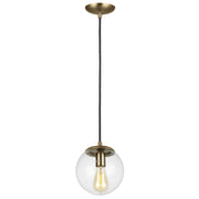Generation 6501801EN7 Leo Hanging Globe 1-lt 8" LED Pendant