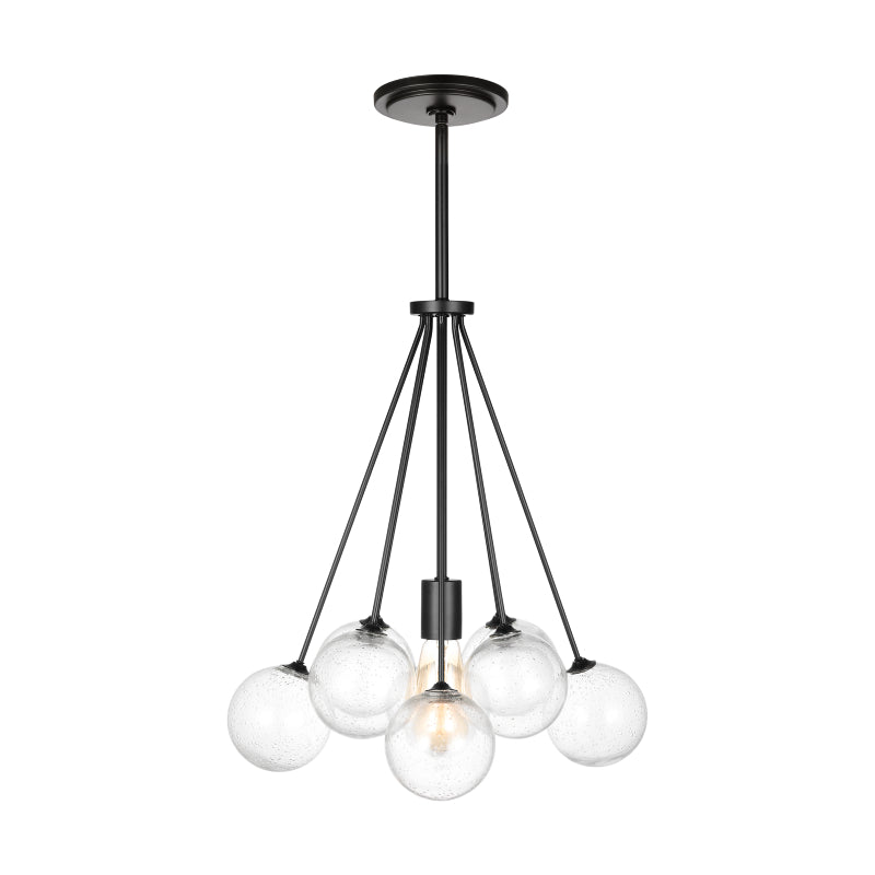 Visual Comfort 6514301 Bronzeville 1-lt 14" Chandelier - Midnight Black
