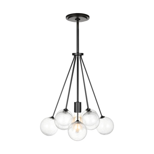 Visual Comfort 6514301 Bronzeville 1-lt 14" Chandelier - Midnight Black