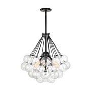 Visual Comfort 6514303 Bronzeville 3-lt 22" Chandelier - Midnight Black