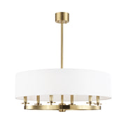Hudson Valley 6530 Durham 6-lt 31" Chandelier-Aged Brass