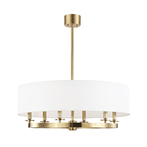 Hudson Valley 6530 Durham 6-lt 31" Chandelier-Aged Brass