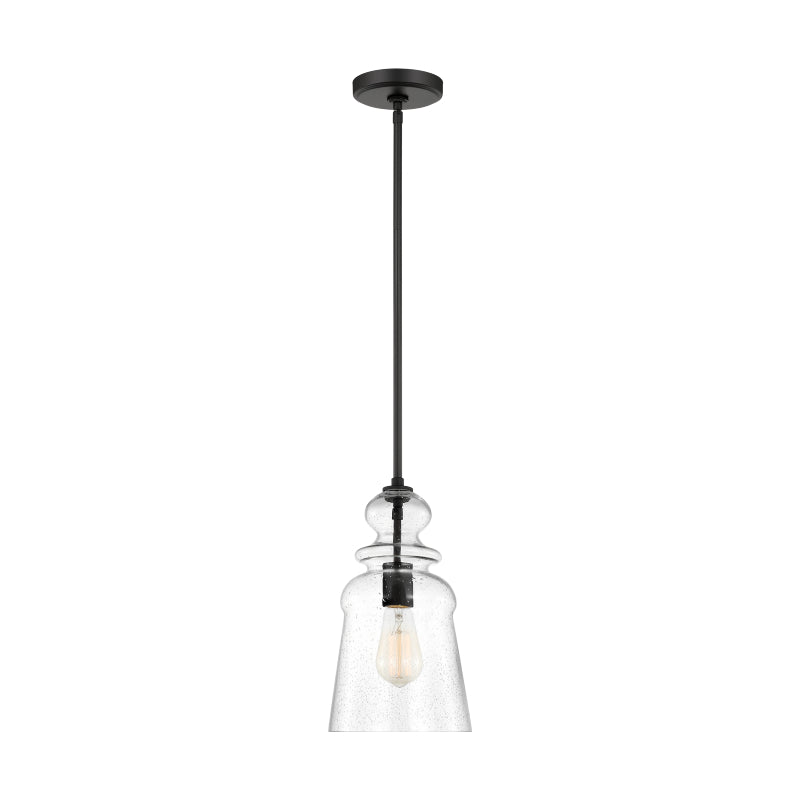 Generation 6536901EN7 Kea 1-lt 7" LED Pendant - Midnight Black