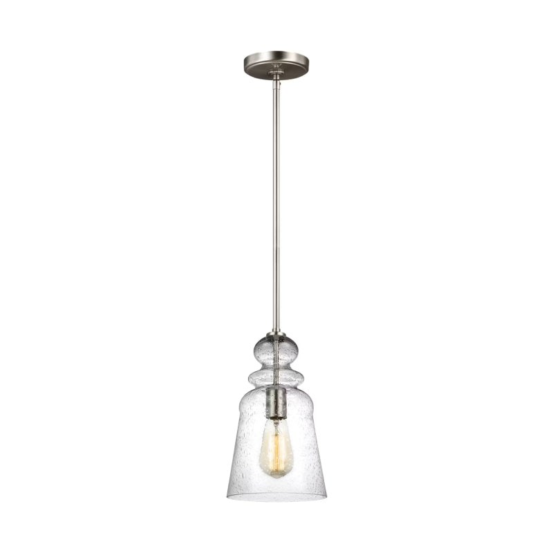 Generation 6536901EN7 Kea 1-lt 7" LED Pendant -Brushed Nickel