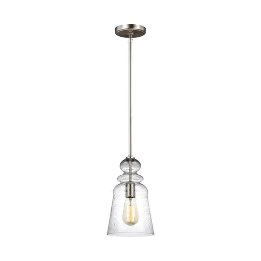 Generation 6536901EN7 Kea 1-lt 7" LED Pendant -Brushed Nickel